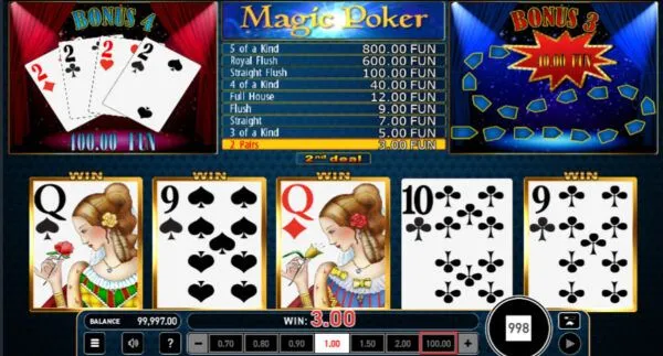 ビデオポーカー